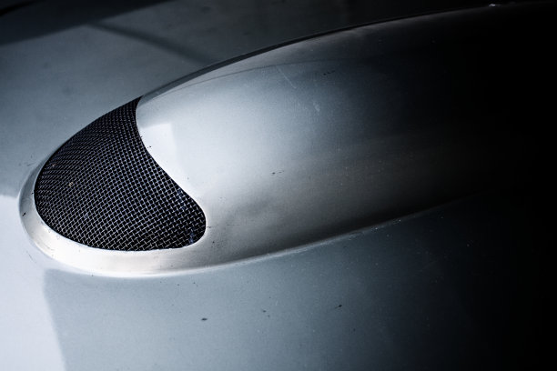 一辆蓝色车的细节图片下载