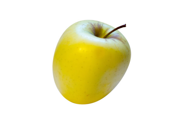 形状完美的青苹果，孤立在白色背景上图片下载