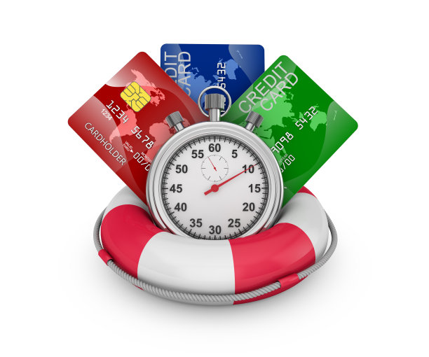 白色背景上的时钟和护照特写镜头图片下载