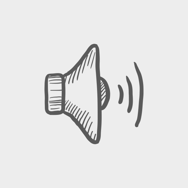 扬声器草图图标图片下载
