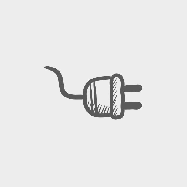 插头素描图标图片下载