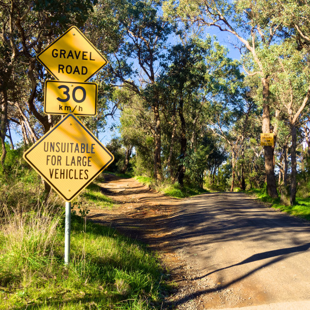 泥路警告标志图片下载