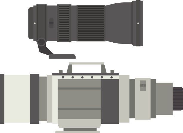 光电镜头向量集。图片下载
