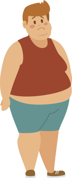 卡通人物的胖男孩图片下载