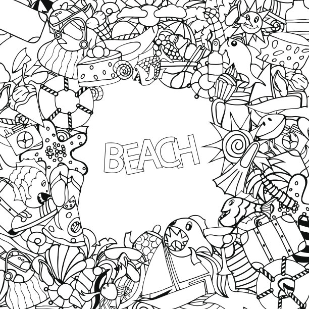 夏天的框架图片下载