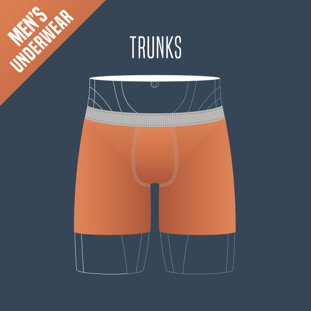 男士内衣矢量插图图片下载