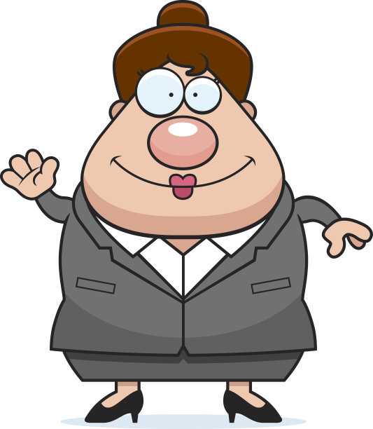 商业女人挥舞着图片下载