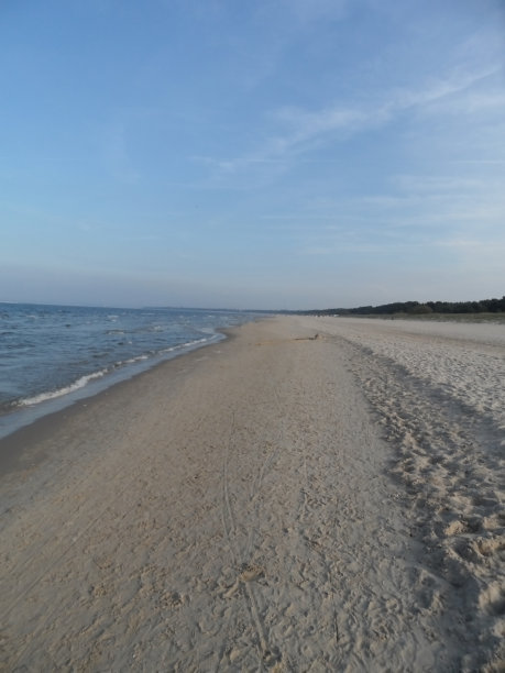 乌塞多姆岛通向Swinemunde的荒凉海滩图片下载