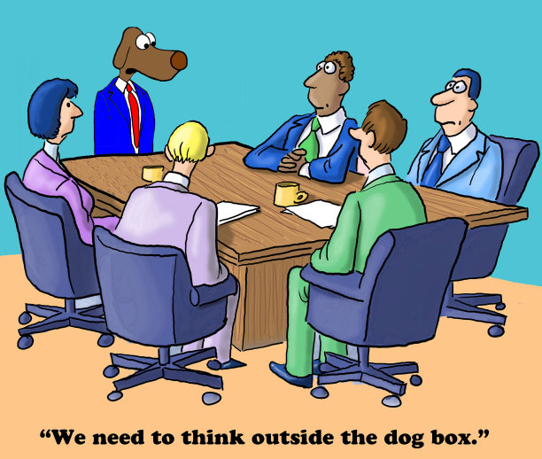 跳出思维定势素材图片