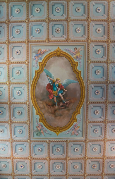 圣迈克尔大天使教堂。Trecchina。巴西利卡塔。意大利。图片下载