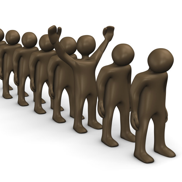 赢家和输家连在一起，棕色小雕像图片下载