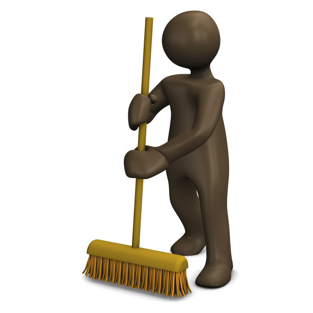 管家用扫帚扫地图片下载