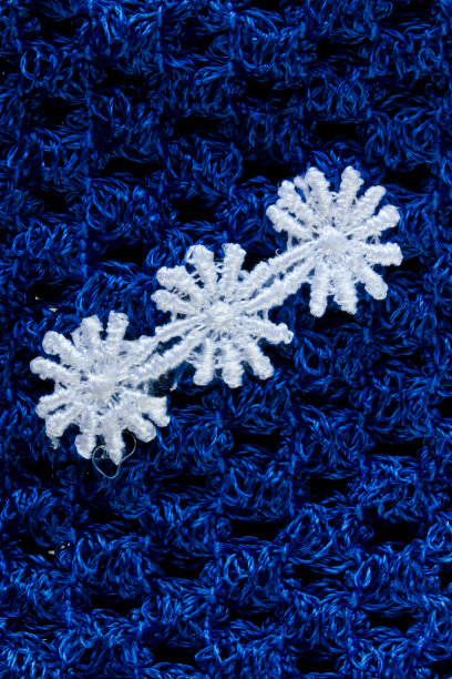 白色的花和织物图案背景图片下载