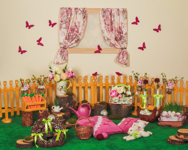 复活节装饰工作室图片下载