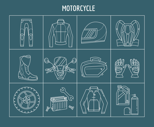 线性图标的向量集图片下载