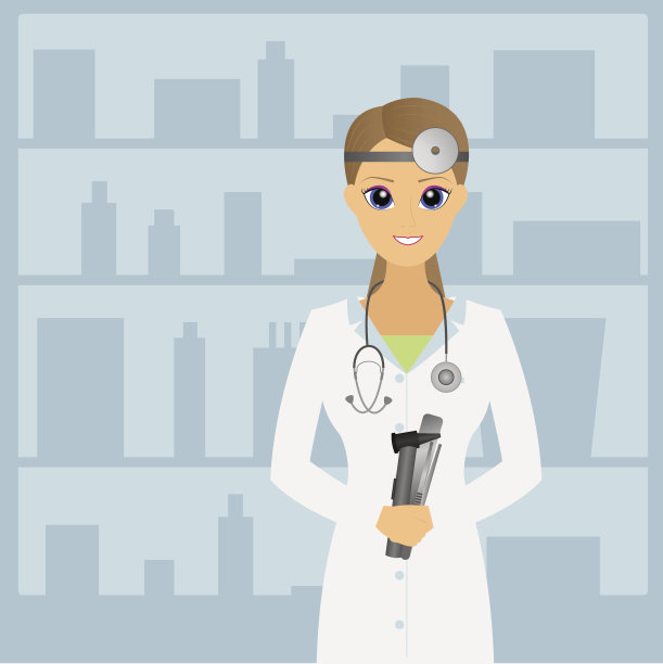 医生耳鼻喉科专家。图片下载