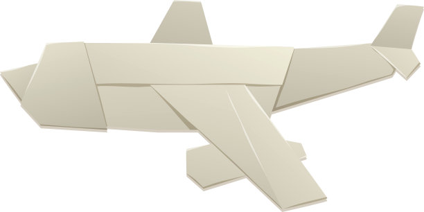 折纸飞机和折纸飞机手工创意运输矢量图片下载