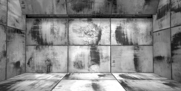 肮脏的黑白房间图片下载