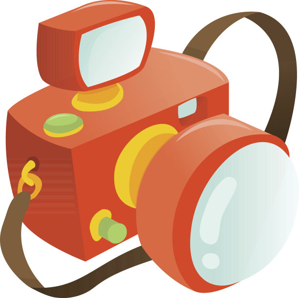 卡通单反相机图片下载