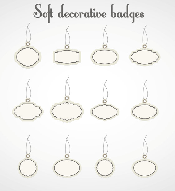 软装饰徽章。图片下载