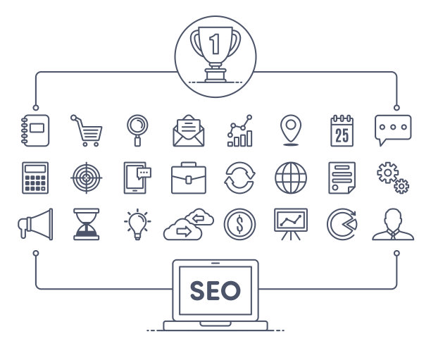 线性图标搜索引擎优化图片下载