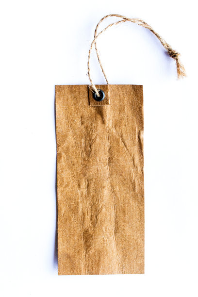 白色背景上的旧标签价格图片下载