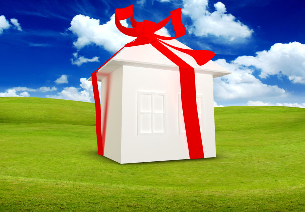 3D房子作为礼物送给你。图片下载