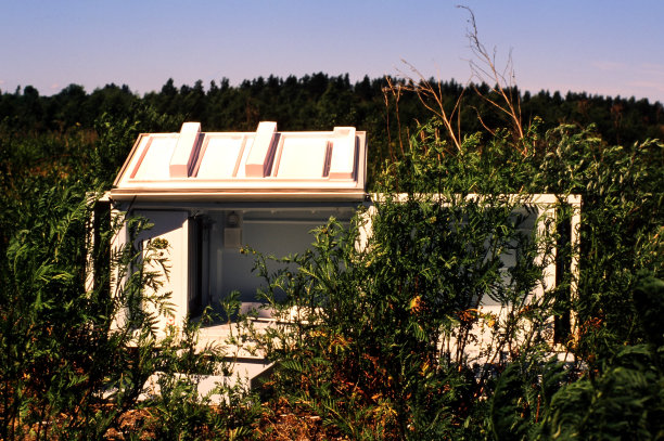 旧冷却器扔在大自然。图片下载