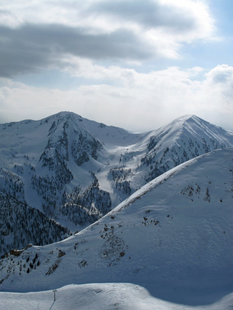 滑雪胜地Isola2000，法国。图片下载