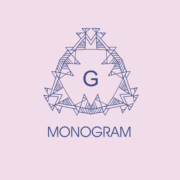 优雅字母组合设计合集。矢量素材。图片下载