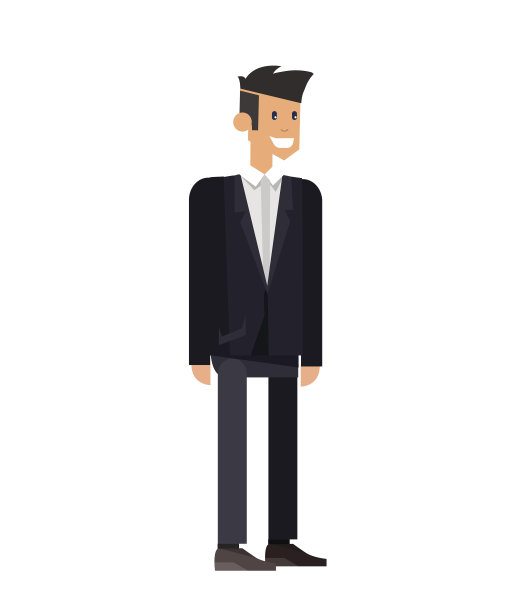 矢量详细性格上班族图片下载