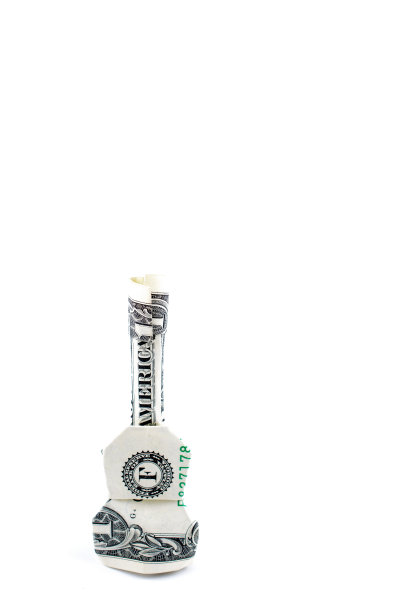 吉他折纸美元图片下载