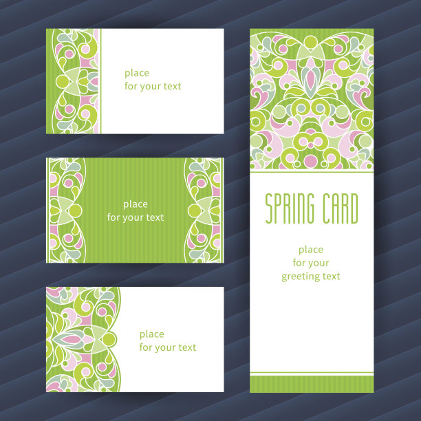 带有东方元素的复古华丽卡片图片下载