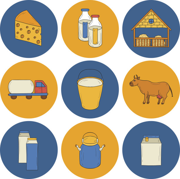 牛奶产量图标图片下载