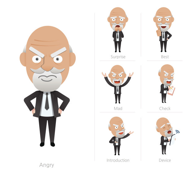 商业企业生活平面设计7set-ceo图片下载