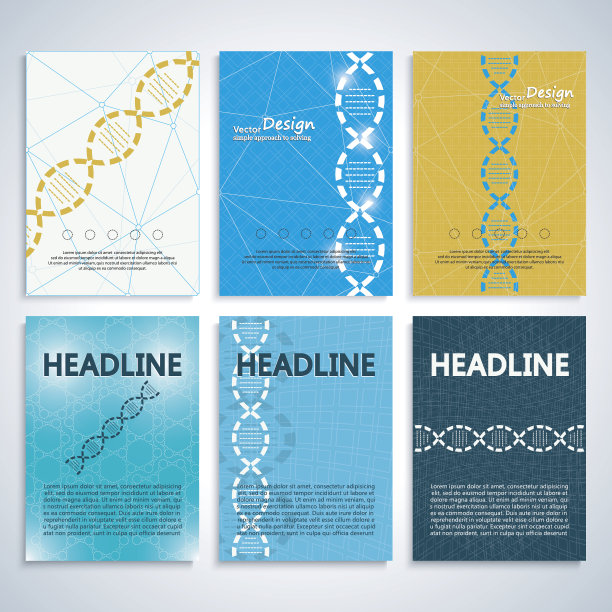 DNA分子。背景设置。书籍，小册子，传单，图片下载