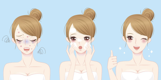 有护肤问题的女人图片下载