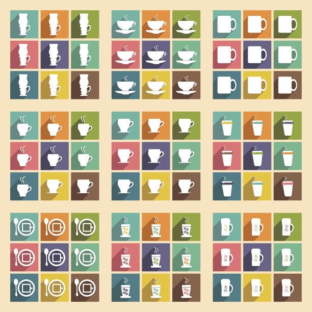 平与阴影概念和移动应用杯图片下载