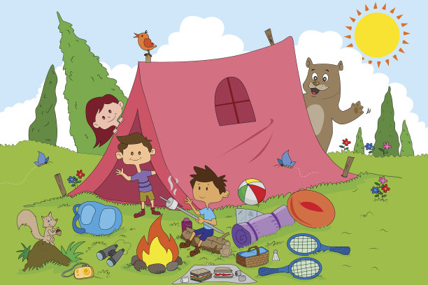 孩子们喜欢夏令营活动图片下载