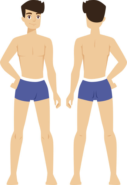 男孩矢量插图孤立在白色背景图片下载