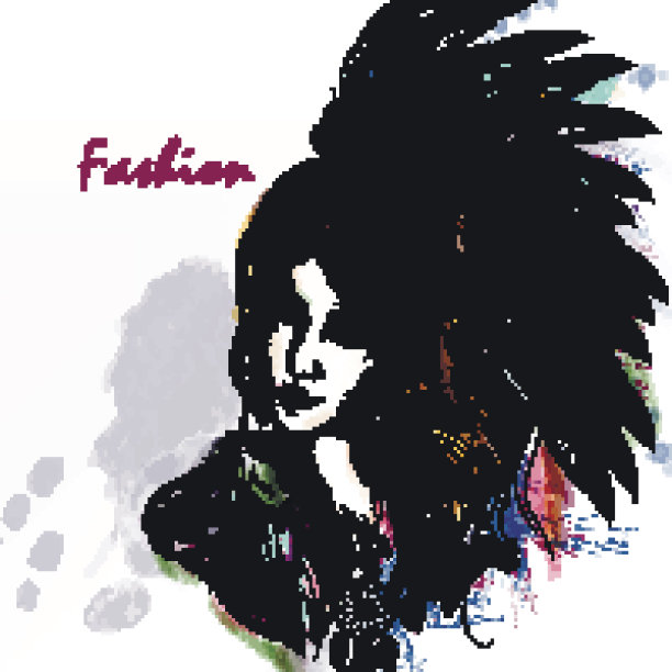 美丽的梦幻般的长发女孩穿着波西米亚风格的衣服图片下载