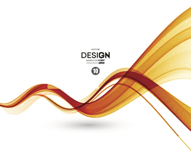 抽象色波设计元素图片下载