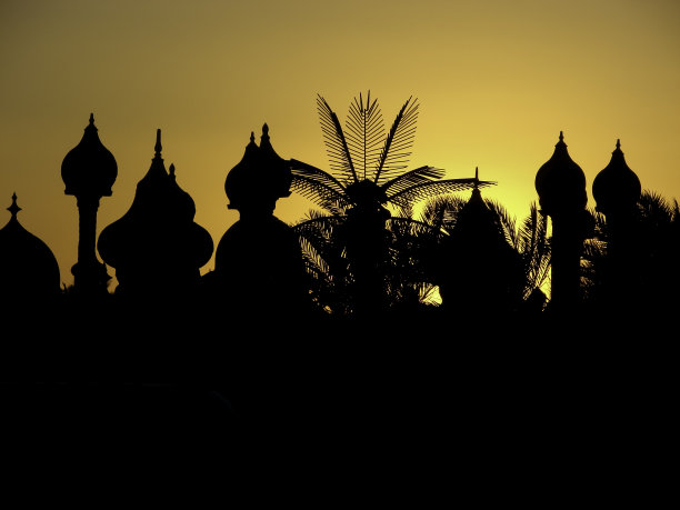 阿拉伯日落图片下载