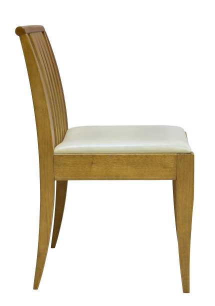 木椅孤立在白色上图片下载