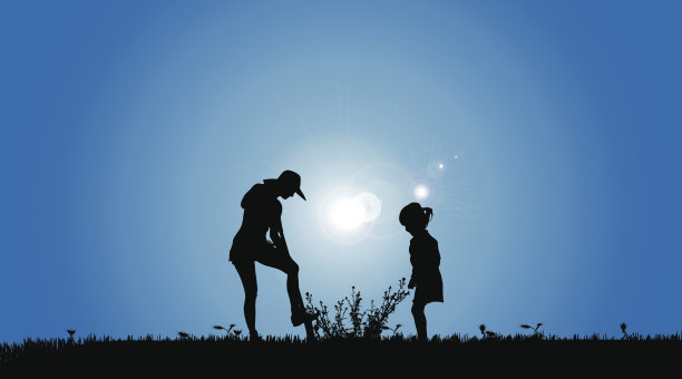 矢量轮廓的家庭。图片下载