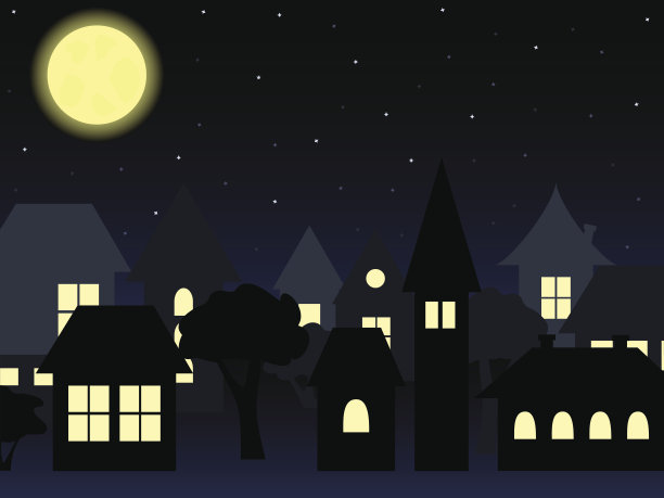 晚上的城市图片下载