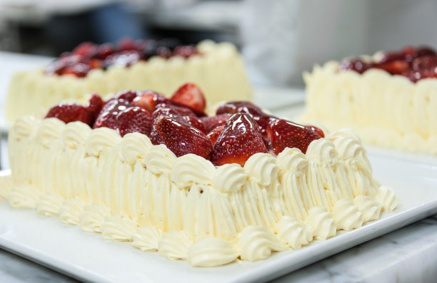 草莓奶油蛋糕图片下载