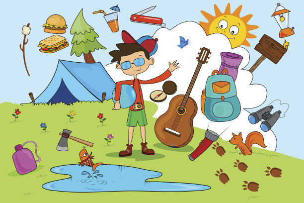 孩子们喜欢夏令营活动图片下载