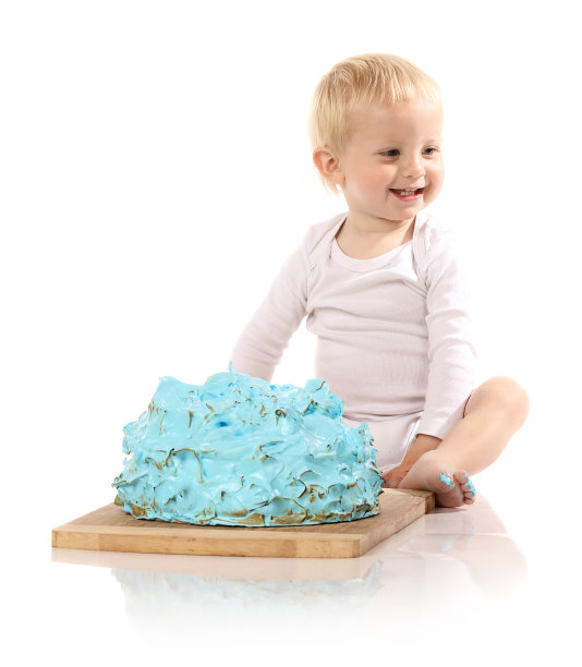婴儿砸蛋糕图片下载