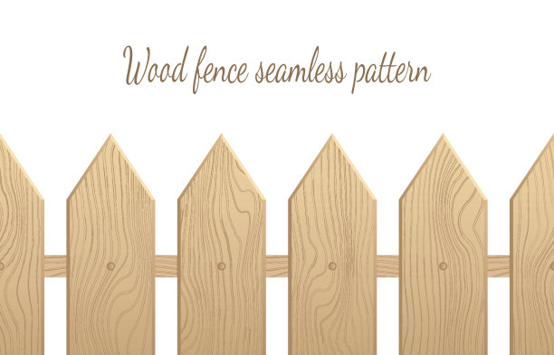 木栅栏无缝图案图片下载